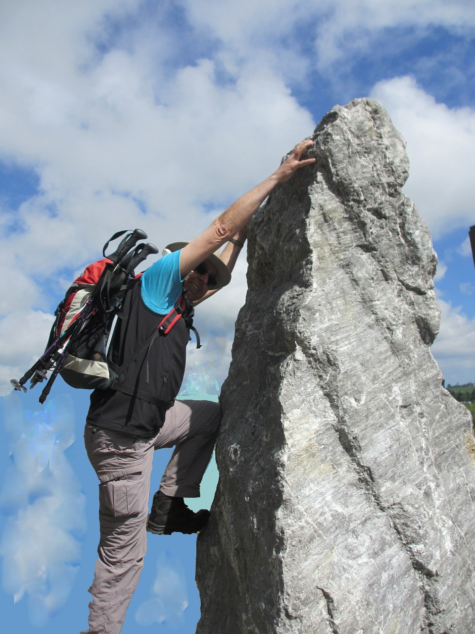 Vyras, Asmuo, Lipti, Alpinistas, Rokas, Kietas, Dangaus Mėlynumo, Debesys, Nemokamos Nuotraukos,  Nemokama Licenzija