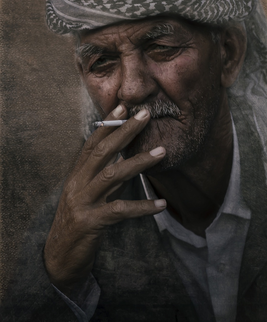 Vyras, Senas, Senyvo Amžiaus, Rūkytojas, Portretas, Rūkymas, Cigarečių, Žmonės, Gatvė, Asmuo