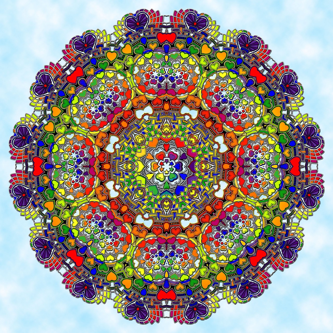 Mandala, Modelis, Papuošalai, Struktūra, Dizainas, Papuoštas, Fonas, Kaleidoskopas, Gėlių, Spalvinga