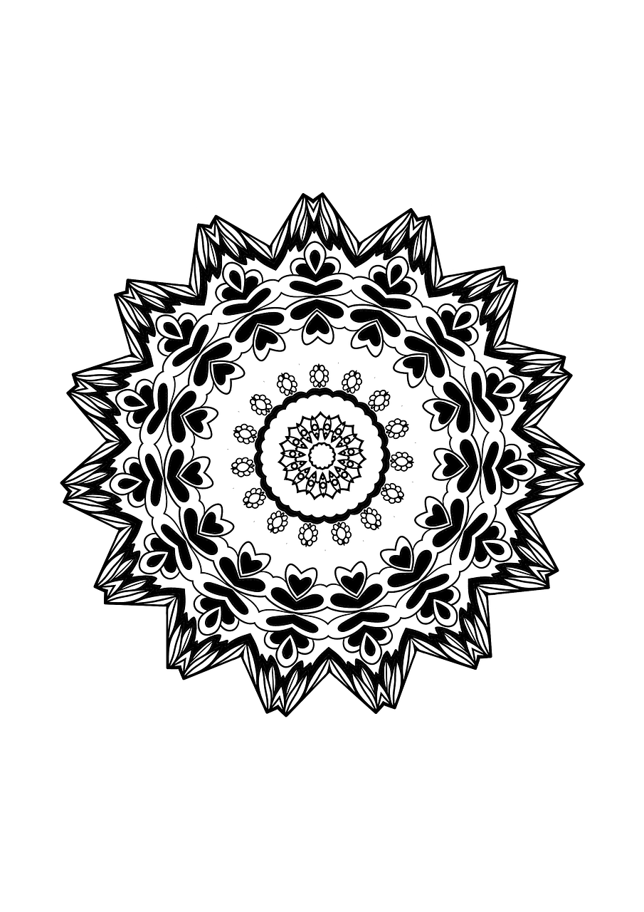 Mandala, Dizainas, Piešimas, Spalvinimo Puslapis, Modelis, Dažymas Suaugusiems, Suaugusio Spalvinimo Puslapis, Spalvininkas, Ornamentas, Gėlė