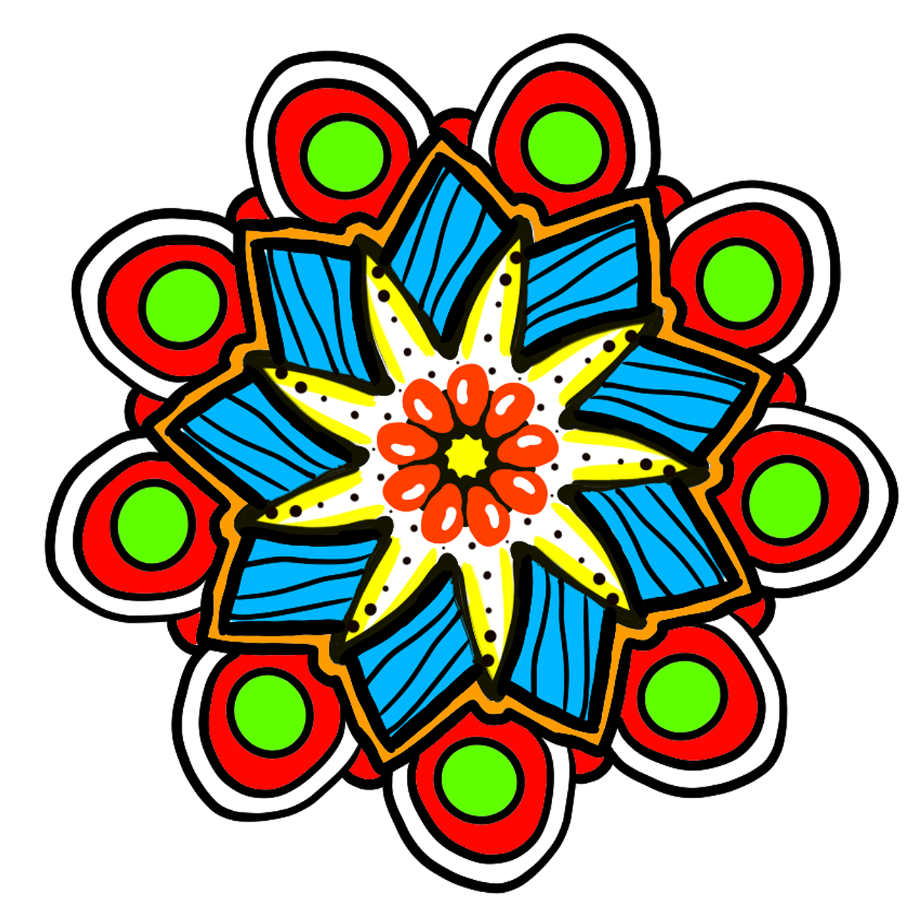 Mandala, Mandalas, Dizainas, Gėlė, Gėlių, Indijos, Ornamentas, Apdaila, Modelis, Tribal