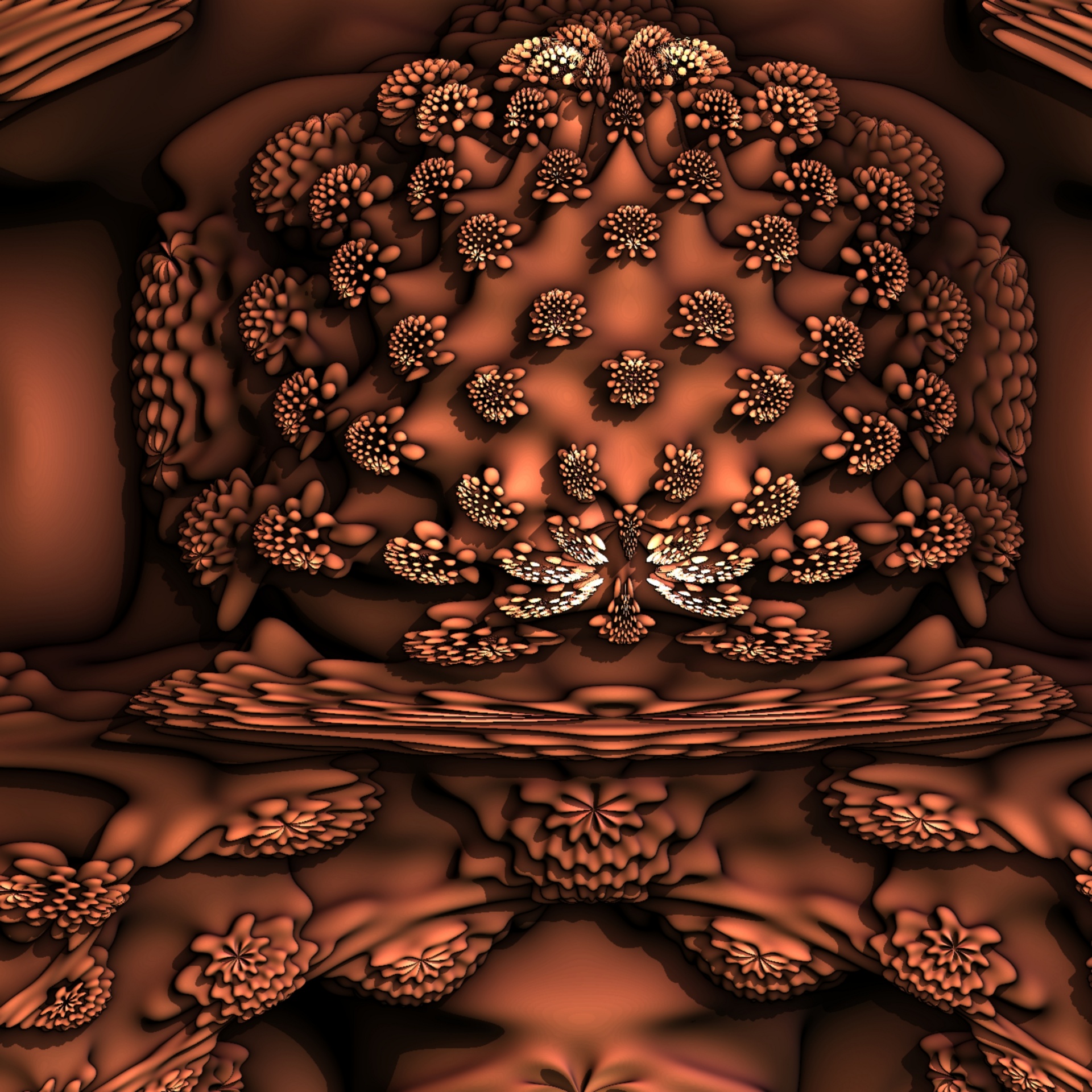 Tapetai,  Mandelbulber,  3D,  Iš Arti,  Fraktalas,  Atkreipti,  Ruda,  Geltona,  Mandelbulb Closeup, Nemokamos Nuotraukos