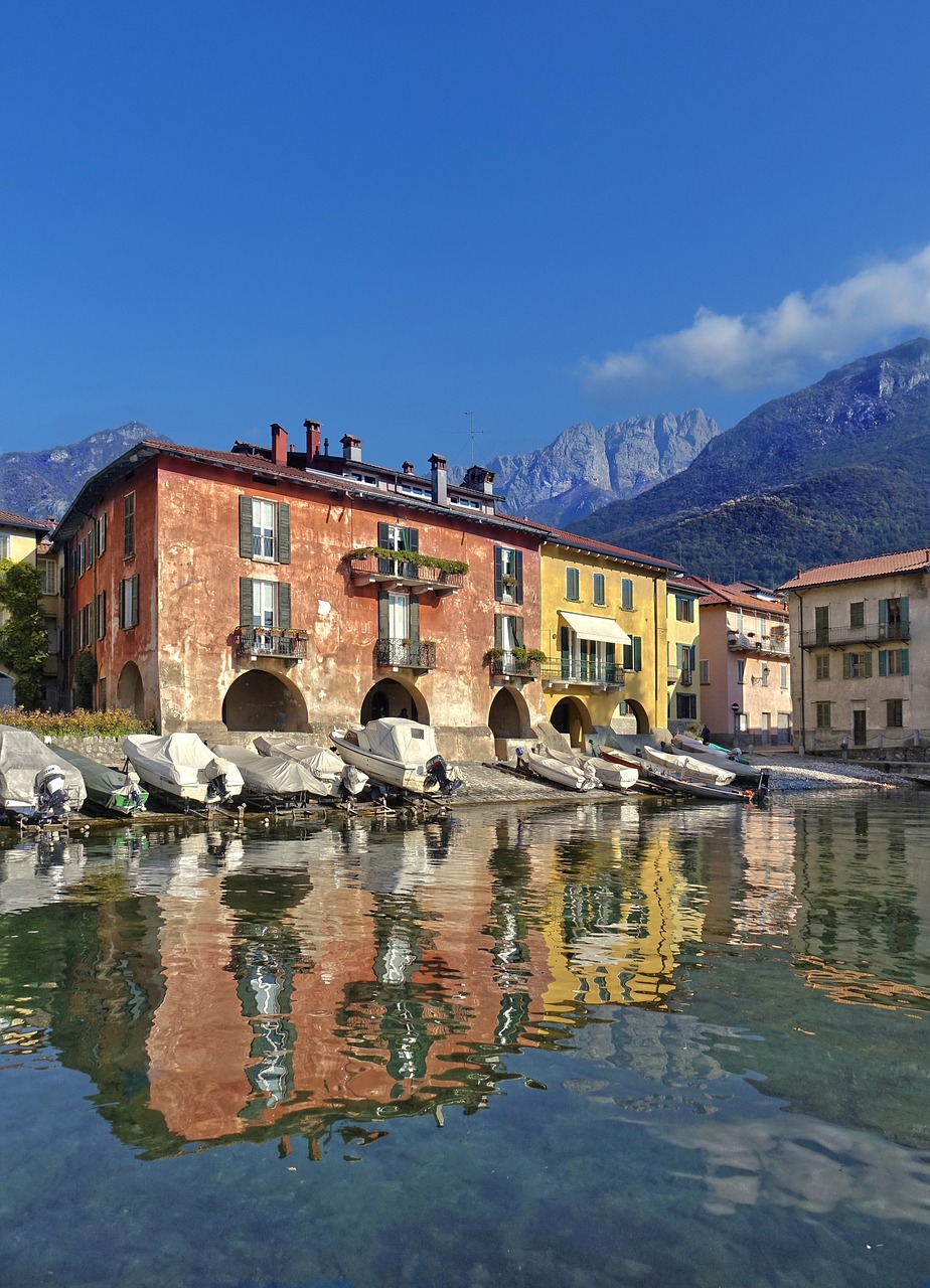 Mandello, Ežero Como, Kranto Granda, Italy, Lombardas, Ežeras, Kraštovaizdis, Vista, Dangus, Nemokamos Nuotraukos