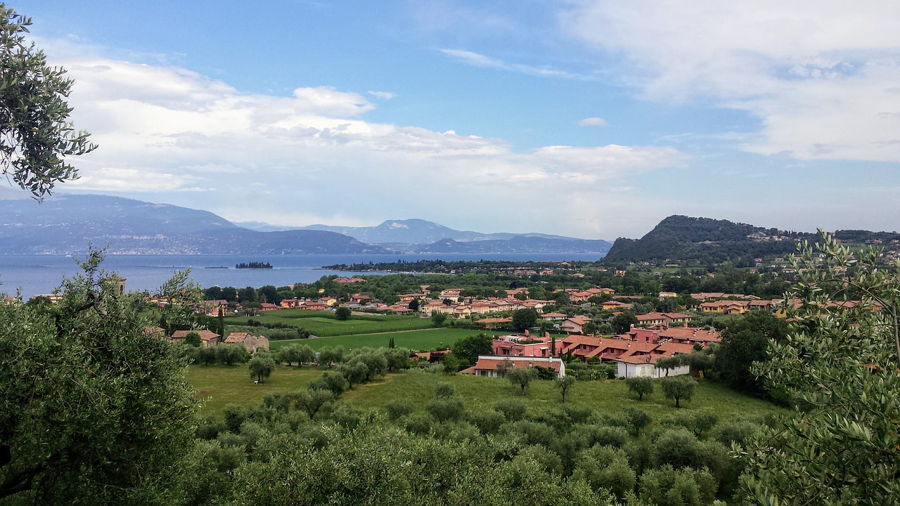 Manerba Del Garda, Lago Di Garda, Italy, Gamta, Ežeras, Kalnai, Vanduo, Kraštovaizdis, Vaizdas, Nemokamos Nuotraukos