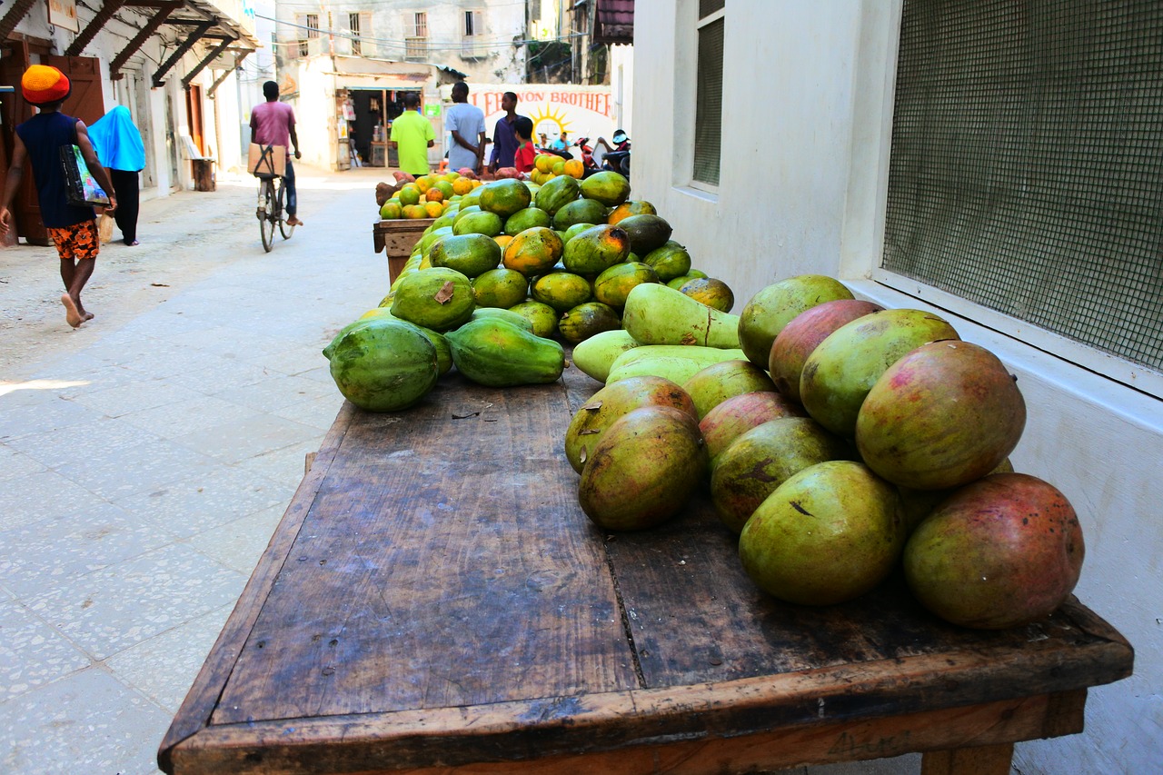 Mango, Vaisiai, Turgus, Afrika, Zanzibaras, Nemokamos Nuotraukos,  Nemokama Licenzija