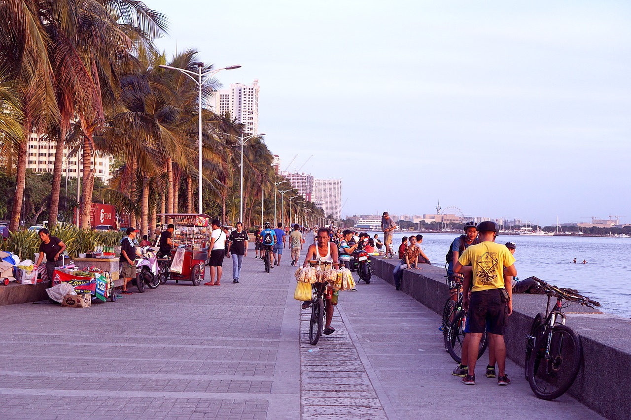 Manila, Manilos Įlanka, Filipinų Respublika, Įlankos Pėsčiomis, Miestas, Dangoraižis, Dangoraižiai, Vanduo, Valtys, Peržiūros