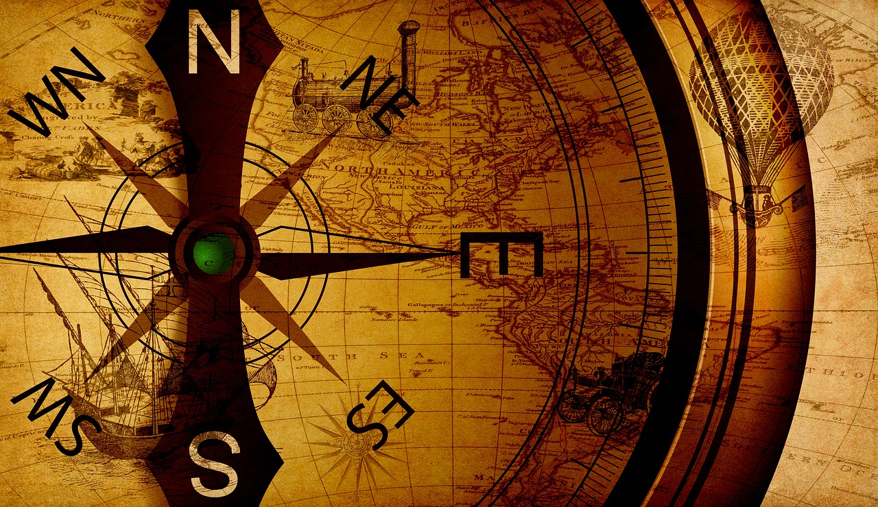 Žemėlapis,  Kompasas,  Atradimas,  Orientacijos,  Kryptis,  Metai,  Amerika,  Laivas,  Traukinys,  Karšto Oro Balionas