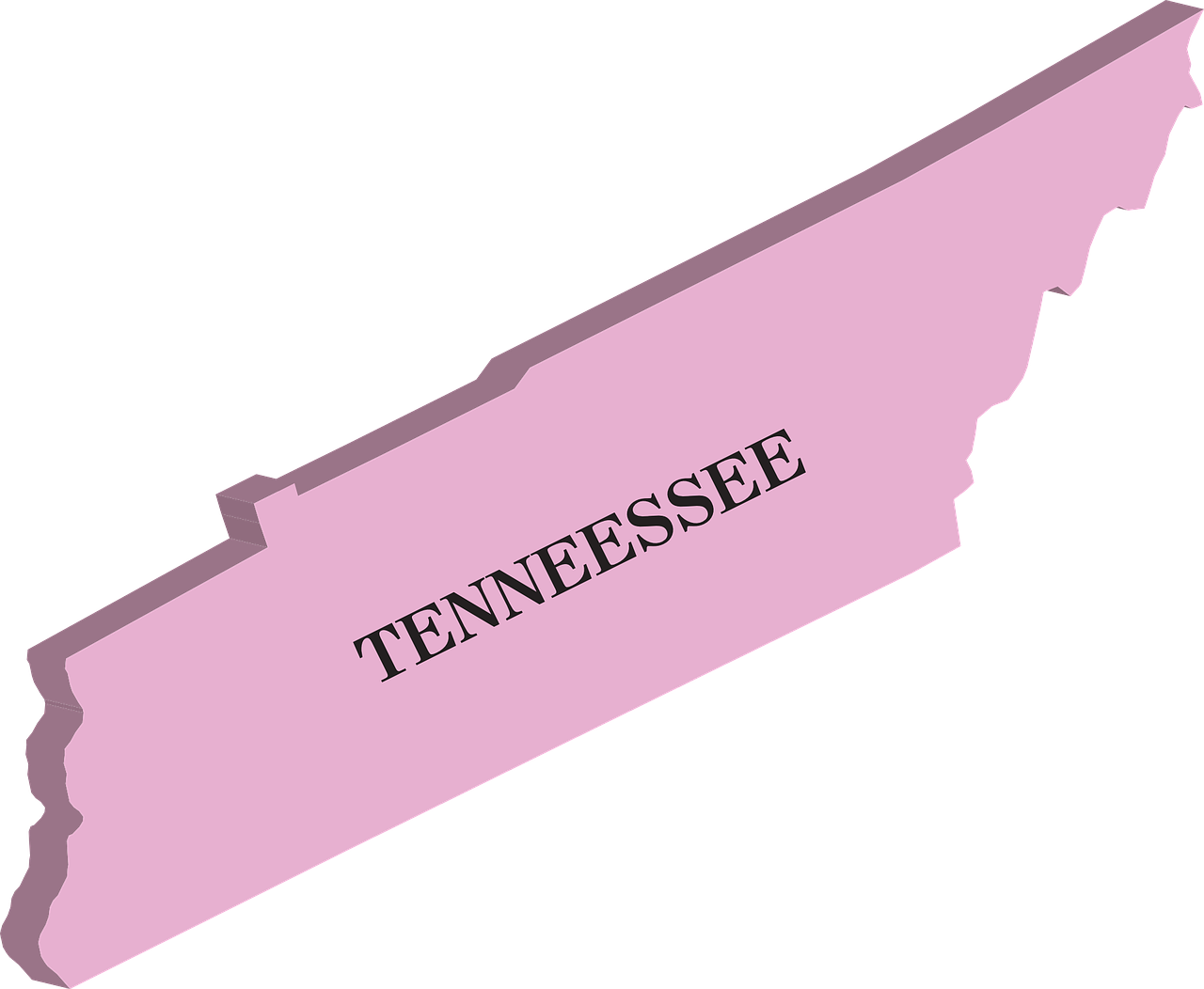 Žemėlapis, Tennessee, Valstybė, Geografija, United, Valstijos, Amerikietis, Nemokama Vektorinė Grafika, Nemokamos Nuotraukos,  Nemokama Licenzija