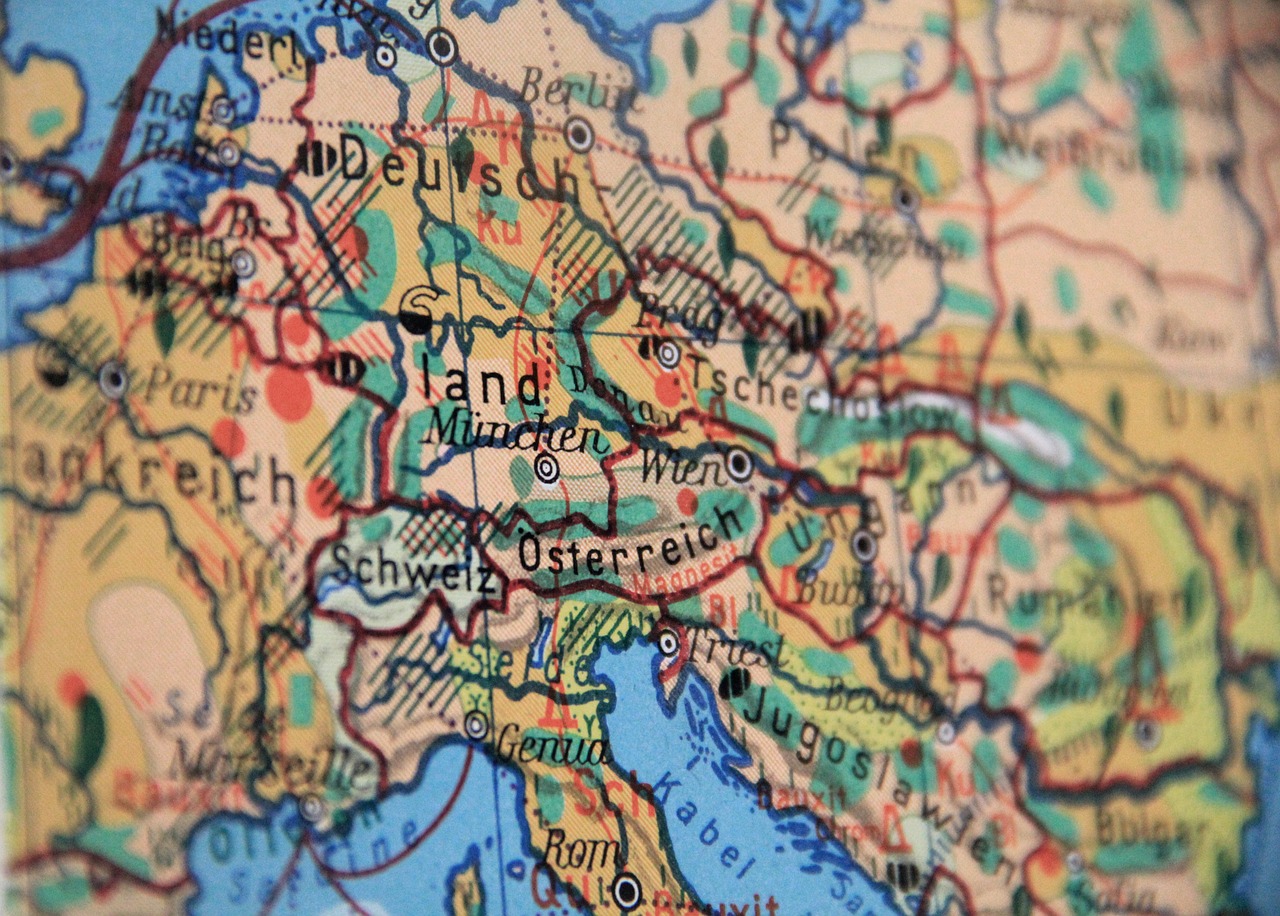 Žemėlapis, Vokietija, Europa, Sienos, Žemė, Kelionė, Geografija, Nemokamos Nuotraukos,  Nemokama Licenzija