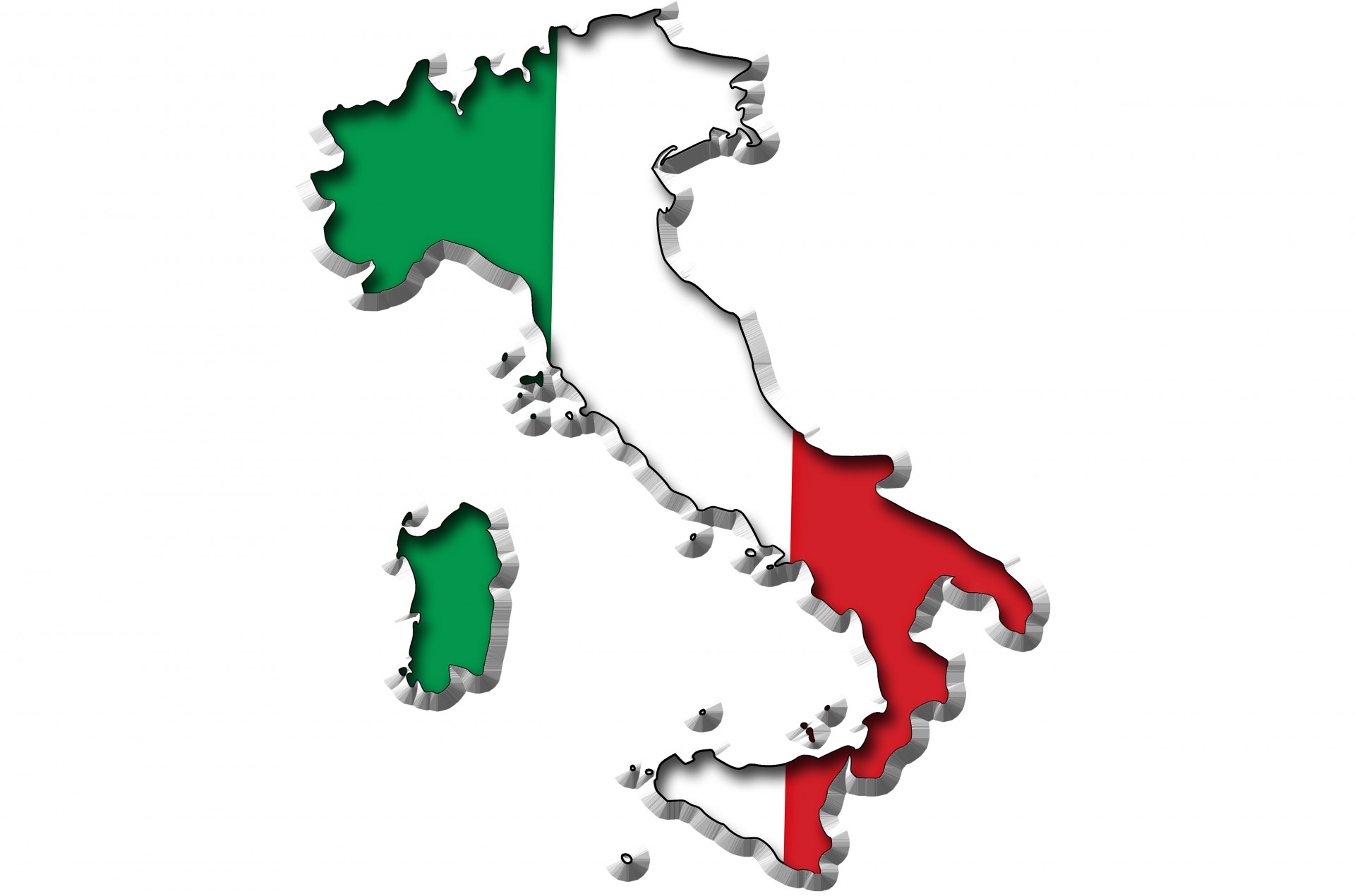 Žemėlapis,  3D,  Ispanų,  Vėliava,  Roma,  Europietis,  Izoliuotas,  Sardegna,  Sugeneruotas,  Balta