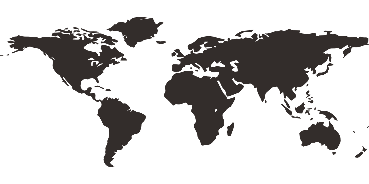 Pasaulio Žemėlapis, Tarptautinis, Visuotinis, Žemyninė Dalis, Nemokama Vektorinė Grafika, Nemokamos Nuotraukos,  Nemokama Licenzija