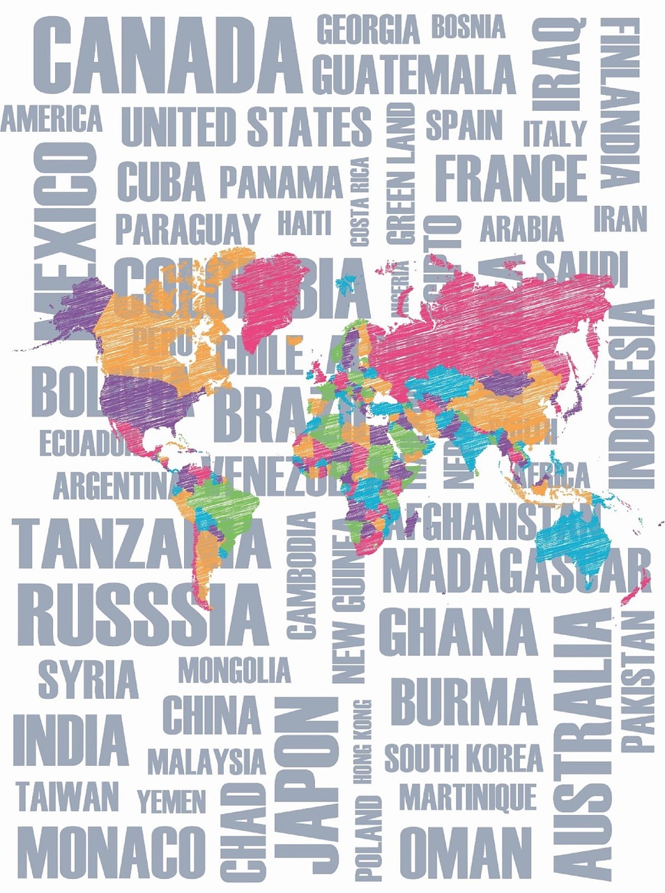 Šalyse, Pasaulio Žemėlapis, Pasaulis, Dalys, Nemokamos Nuotraukos,  Nemokama Licenzija