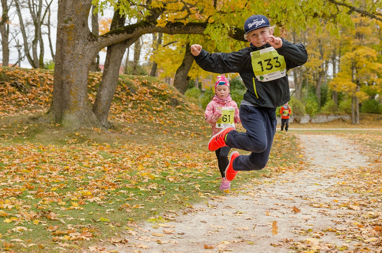 Maratonas, Sportas, Vaikai, Paleisti, Ruduo, Parkas, Nemokamos Nuotraukos,  Nemokama Licenzija