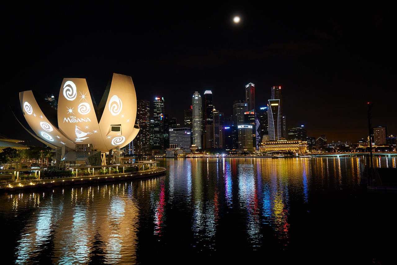 Marina Bay Smėliai, Viešbutis, Asian, Singapūras, Aukštas, Dangoraižis, Gražus, Miesto, Architektūra, Šiuolaikinis
