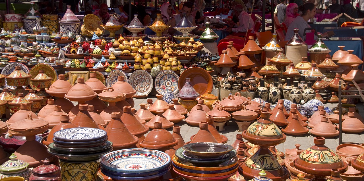 Turgus, Marokas, Souk, Meknes, Keramika, Tajine, Turgus, Nemokamos Nuotraukos,  Nemokama Licenzija