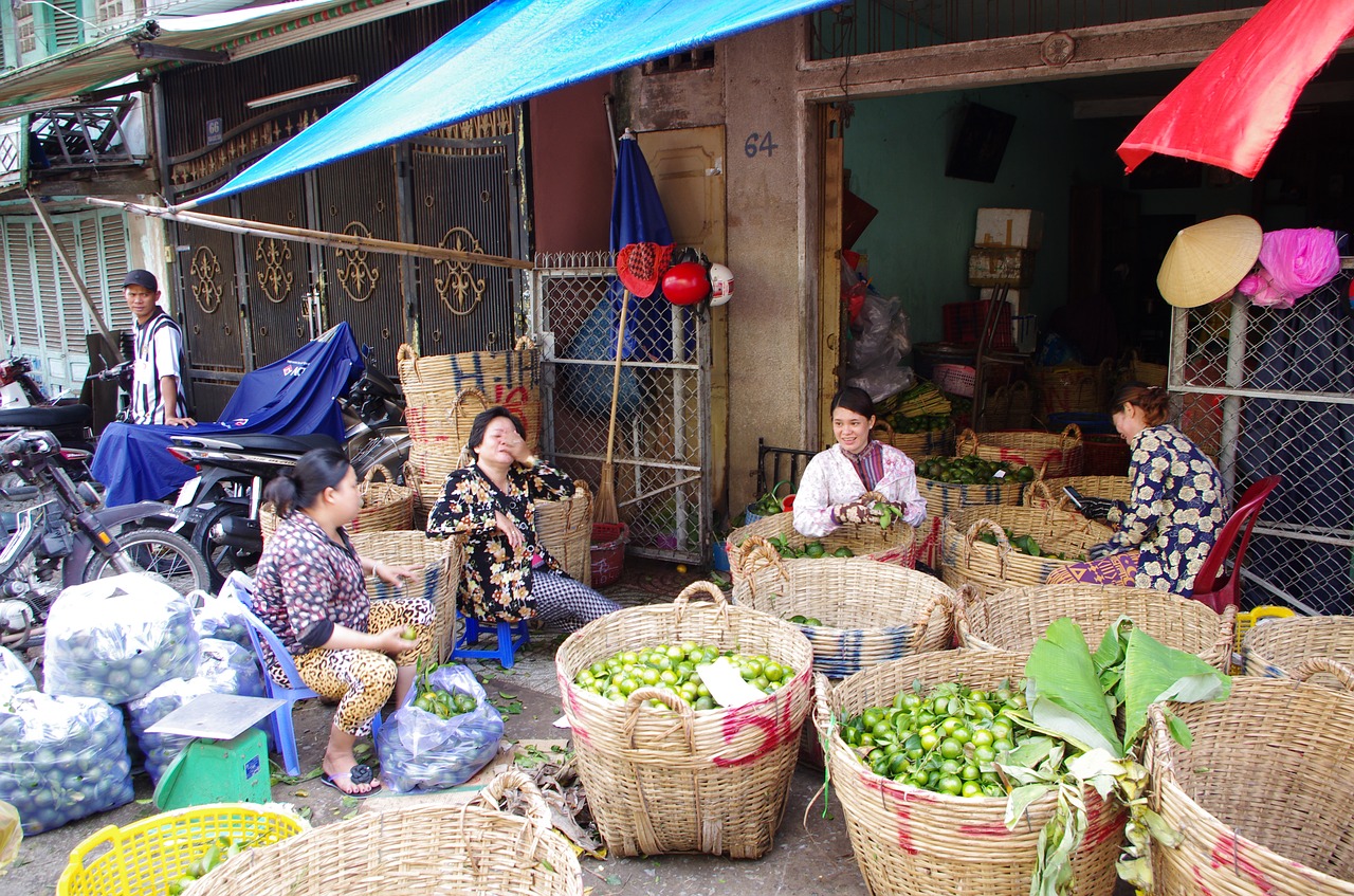 Turgus, Saigon, Mekongas, Nemokamos Nuotraukos,  Nemokama Licenzija