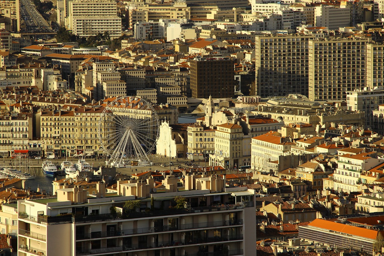 Marseille, Ferris Ratas, Uostas, Nemokamos Nuotraukos,  Nemokama Licenzija