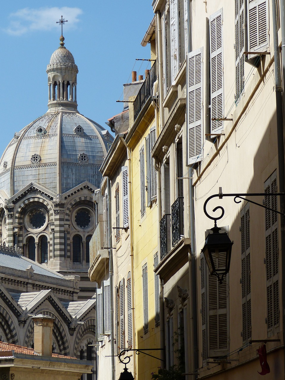 Marseille, Katedra, France, Fasadas, Architektūra, Senamiestis, Pastatas, Istoriškai, Kupolas, Bažnyčia