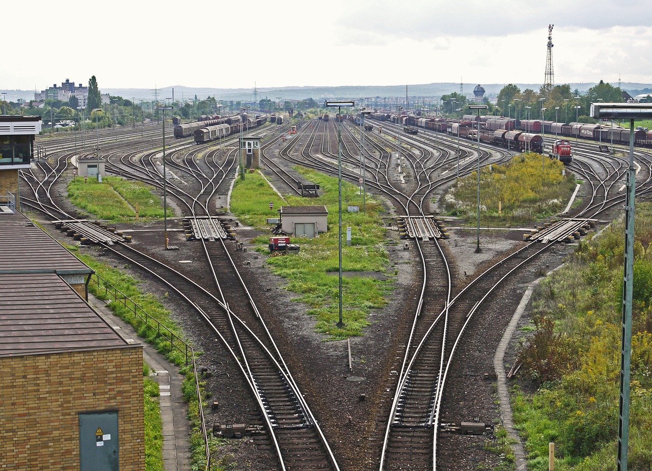 Skirstymo Kiemas, Tracks Arfa, Kornwestheim, Štutgartas, Derlius, Krovininis Transportas, Prekių Stotis, Bėgių Kelio Stabdžiai, Paskirstymas, Montavimo Platformos