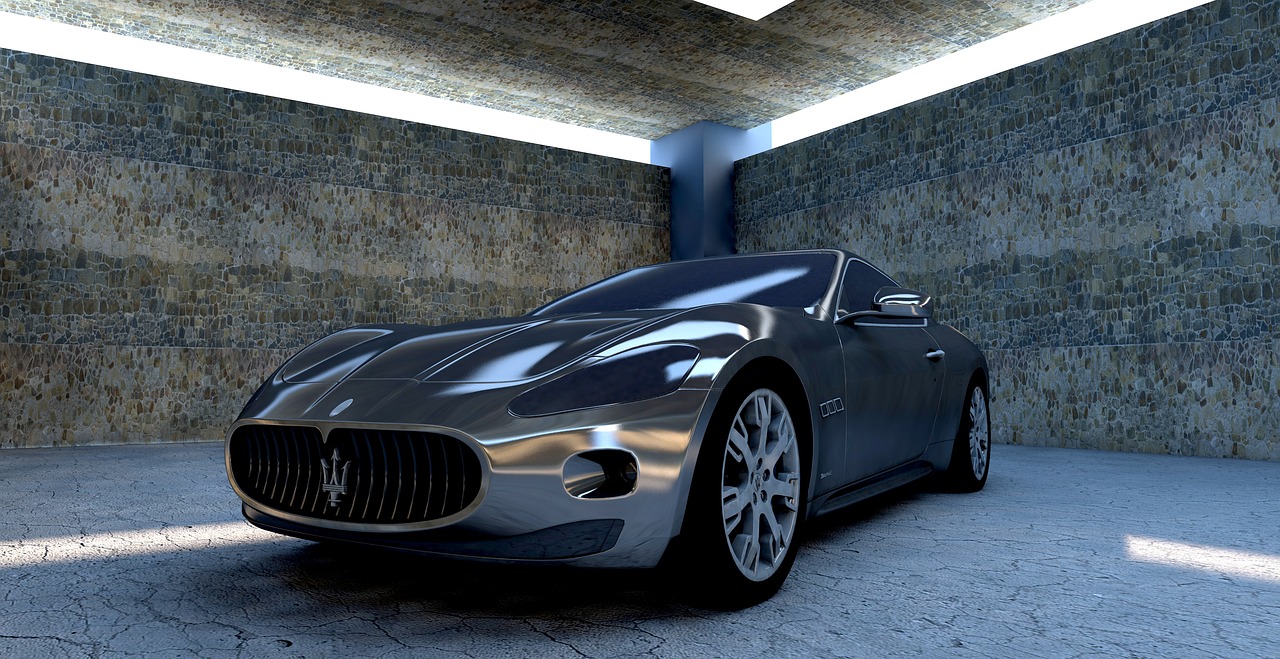 Maserati, Maserati Gt, Vienspalvis, Sportinė Mašina, Automatinis, Automobilis, Kontūras, Metalinis, Heller, Šešėlis
