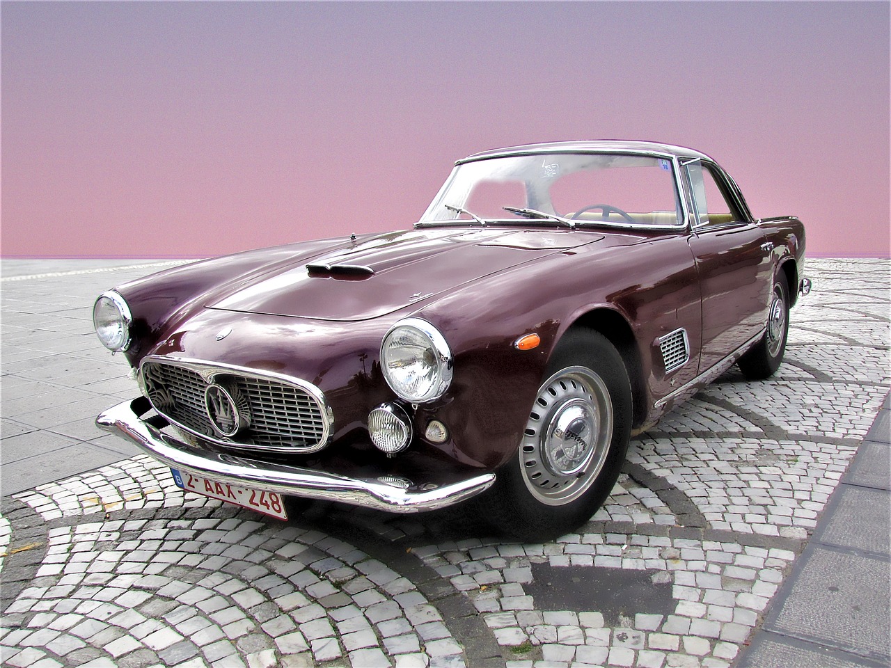 Maserati, 3500 Gt Kupė, Chromas, Blizgesys, Sportinė Mašina, Automobiliai, Ispanų, Prekinis Ženklas, Vintage, Autoklassieker