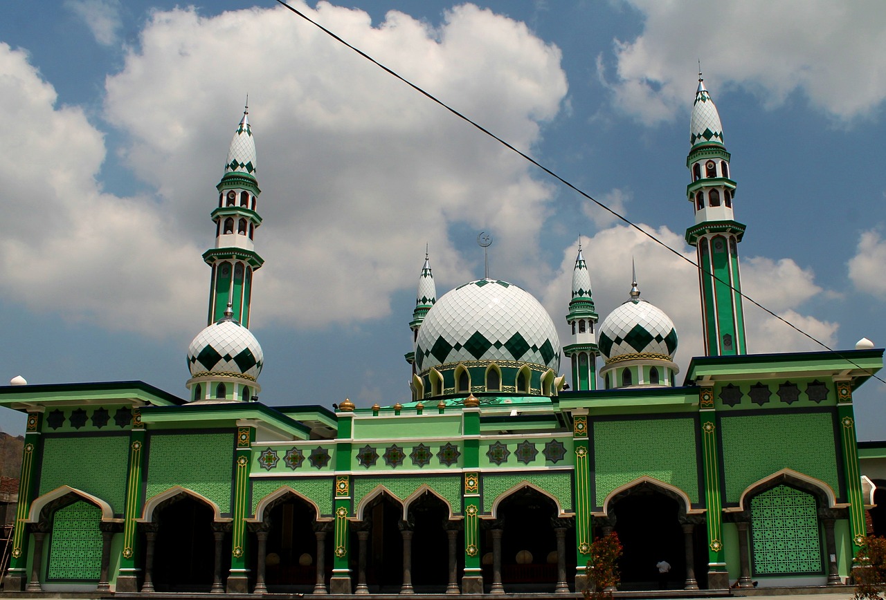 Masjid, Architektūra, Mečetė, Trenggalek, Jawa Timur, Rytų Java, Indonezija, Islamic, Kraštovaizdis, Pastatai