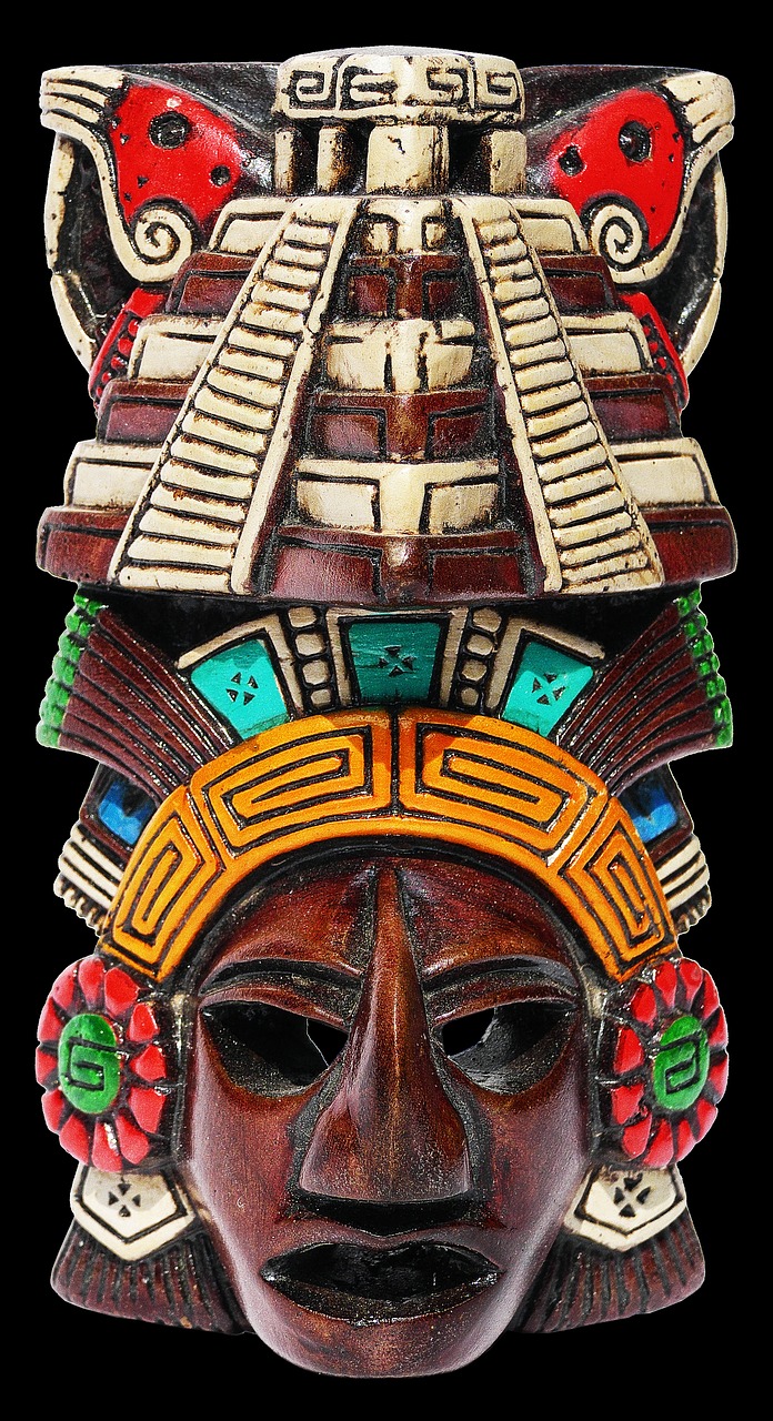 Kaukė, Maya, Keramika, Aztecs, Meksika, Suvenyras, Mitbringsel, Apdaila, Turizmas, Šventė