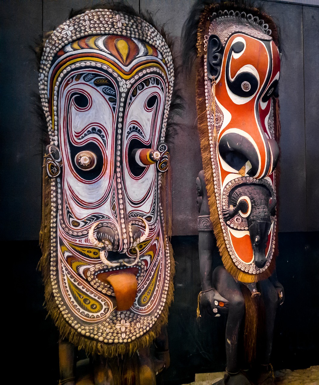 Kaukė, Papua Naujoji Gvinėja, Skulptūros, Medžio Skulptūros, Kultūra, Menas, Medžio Menas, Senovės, Singapūras, Medinis
