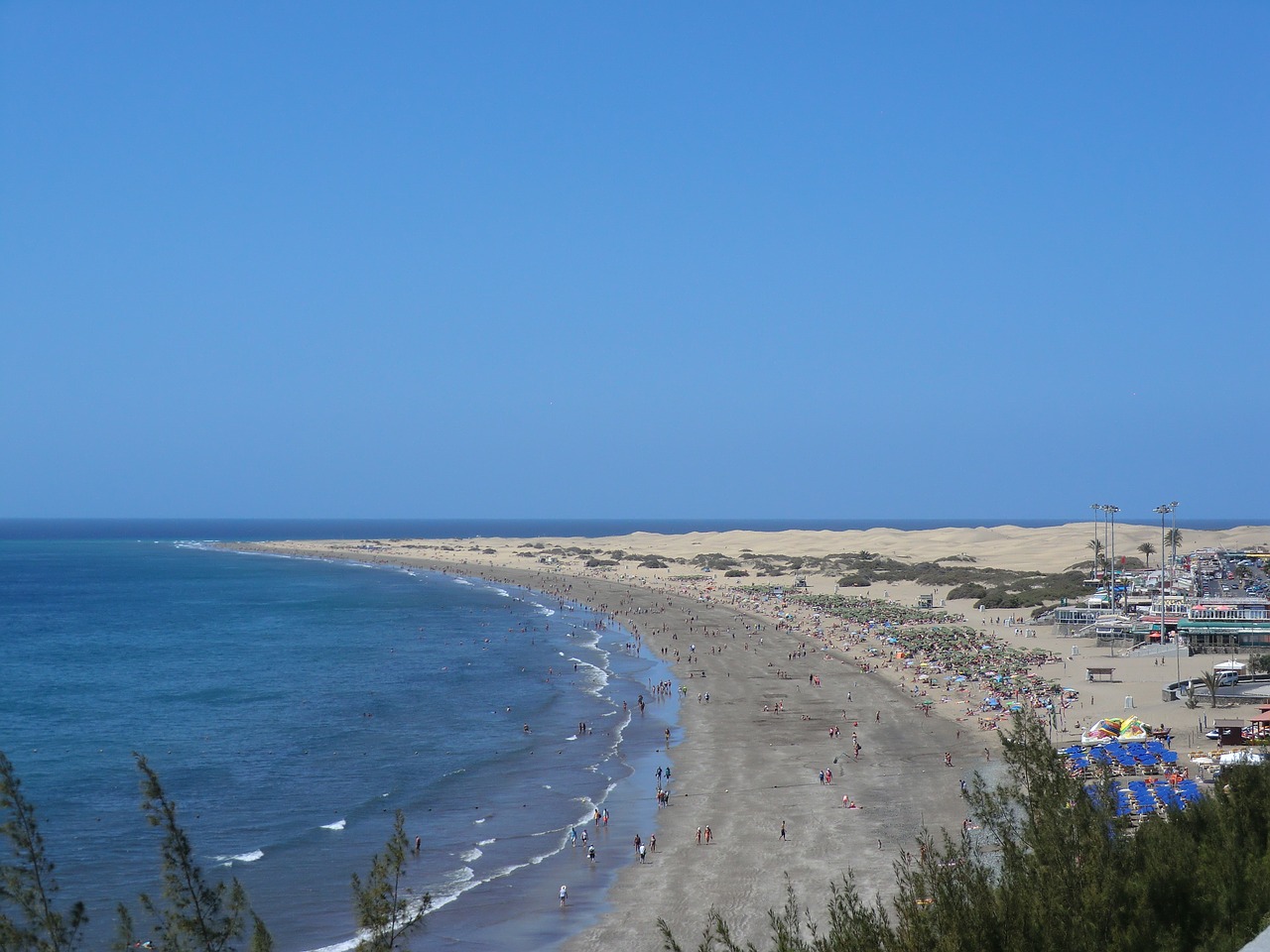 Maspalomas, Papludimys, Kopos, Jūra, Kanarų Salos, Kraštovaizdis, Ispanija, Gran Canaria, Nemokamos Nuotraukos,  Nemokama Licenzija