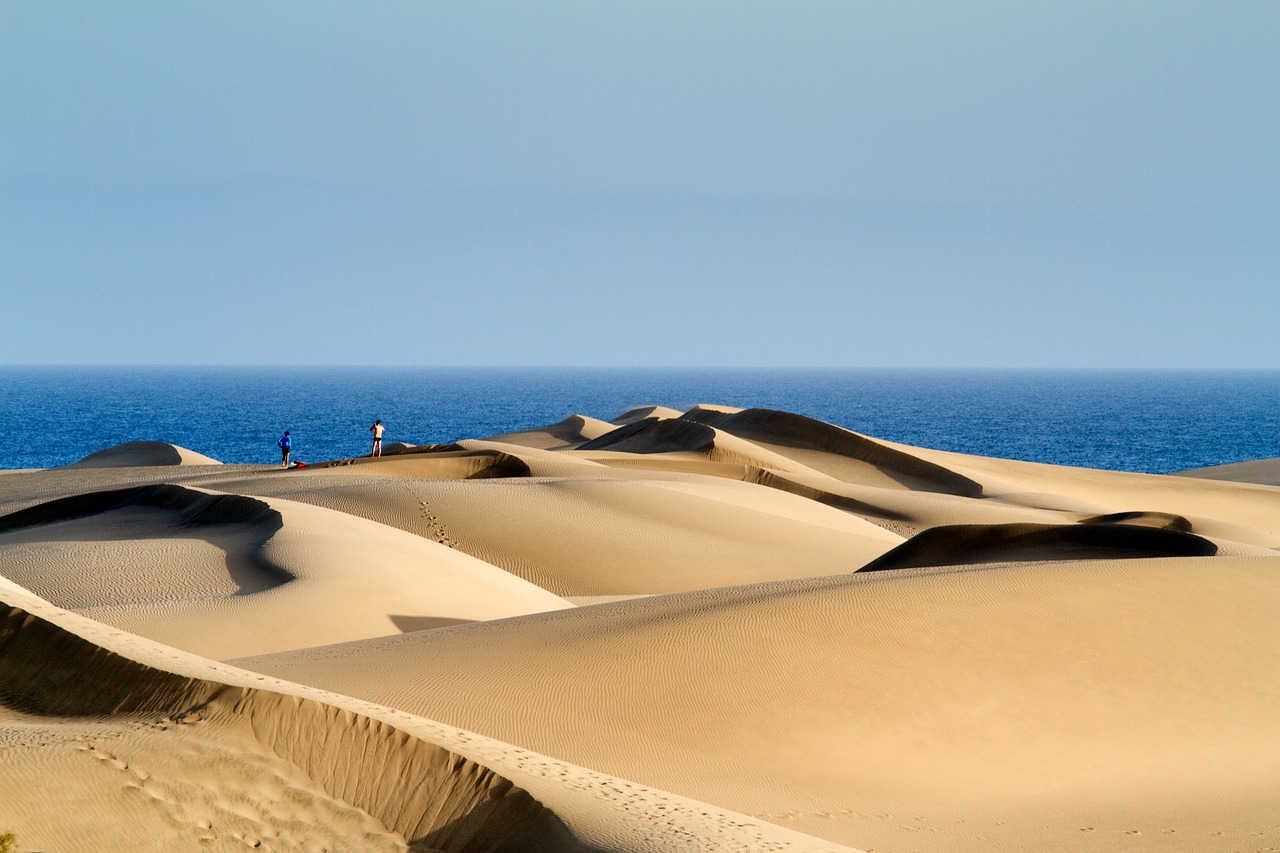 Maspalomas, Kopos, Smėlio Kopos, Gran Canaria, Papludimys, Kanarų Salos, Ispanija, Nemokamos Nuotraukos,  Nemokama Licenzija