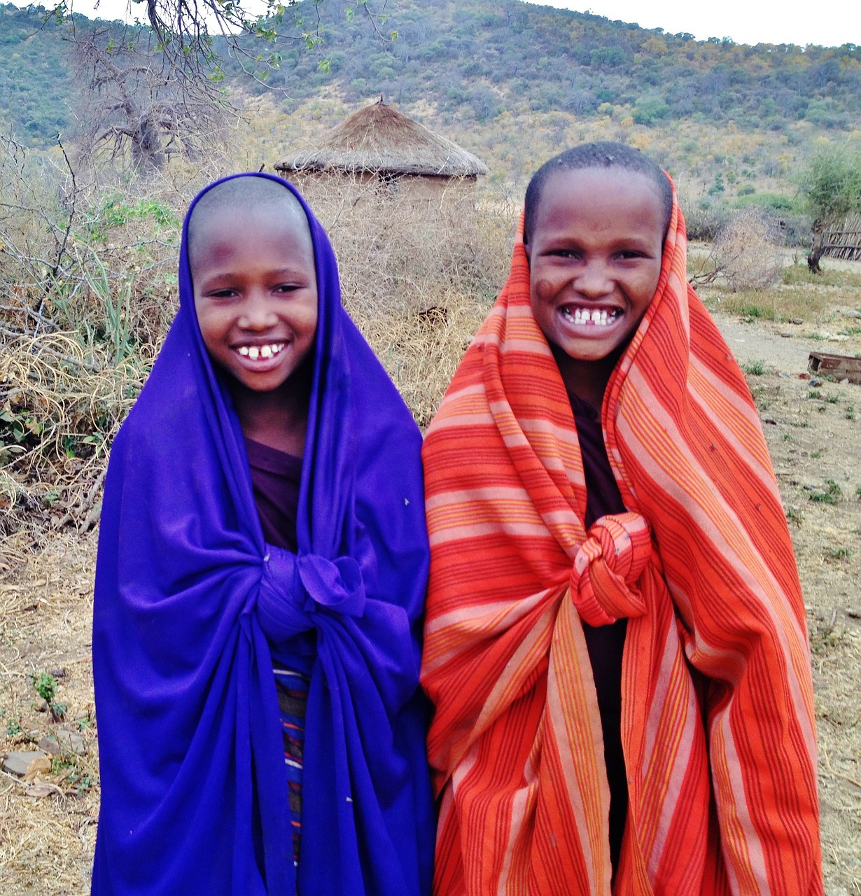 Masai, Vaikai, Žmonės, Berniukai, Tanzanija, Boma, Afrika, Nemokamos Nuotraukos,  Nemokama Licenzija