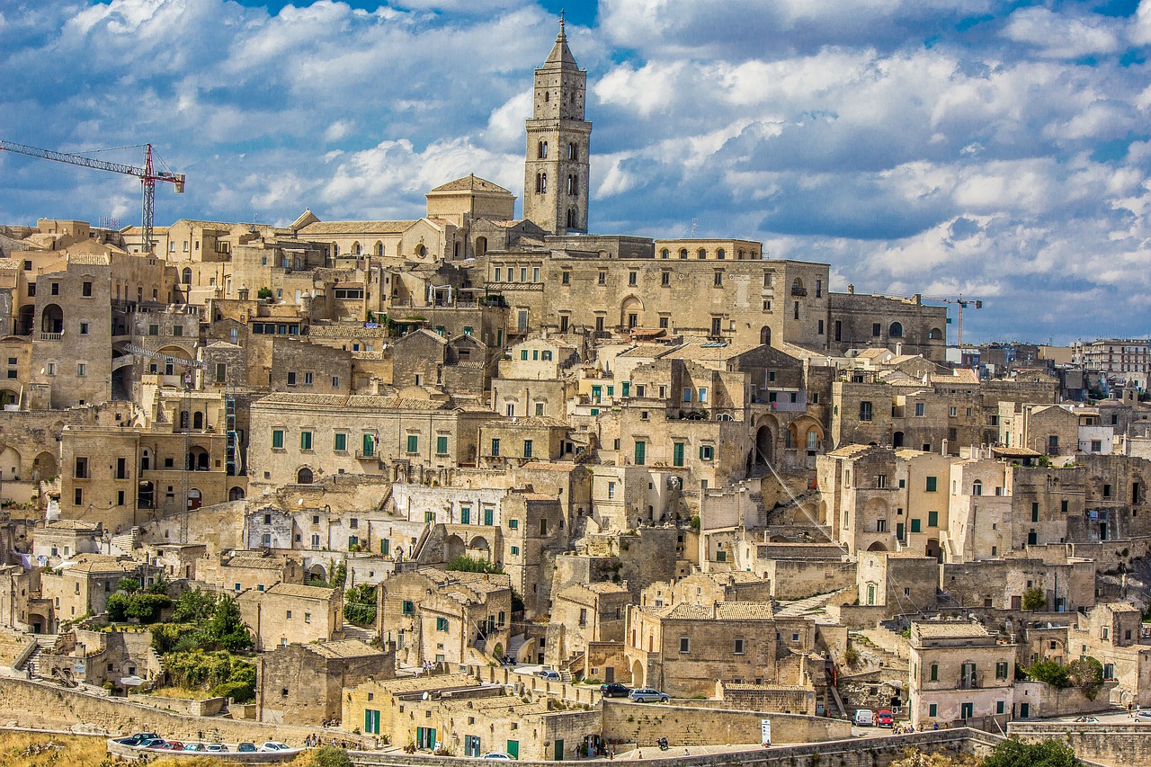 Matera, Sassi, Sasso Barisano, Unesco, Italy, Istorinis Kaimas, Nemokamos Nuotraukos,  Nemokama Licenzija