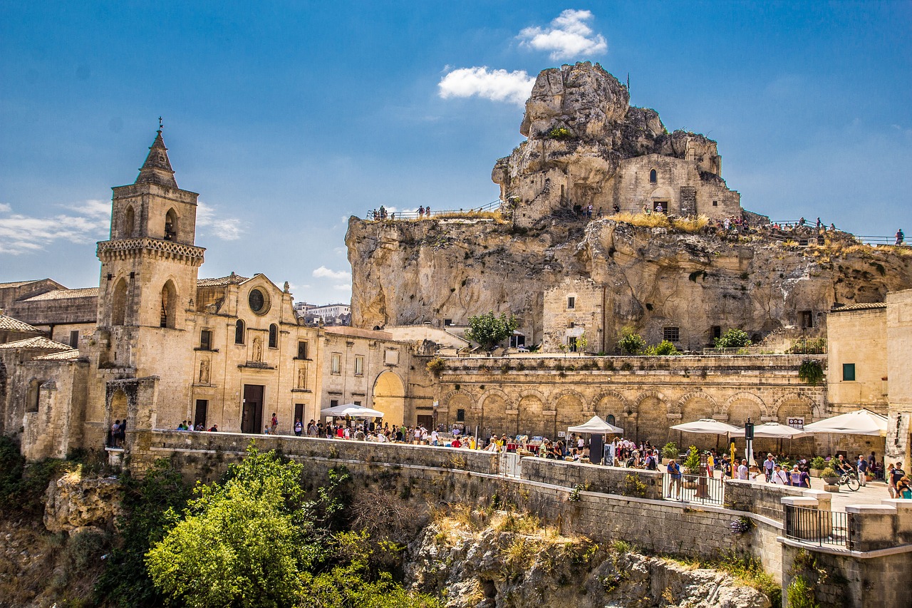 Matera, Sassi, Unesco, San Pietro Caveoso, Italy, Roko Bažnyčia, Basilicata, Nemokamos Nuotraukos,  Nemokama Licenzija