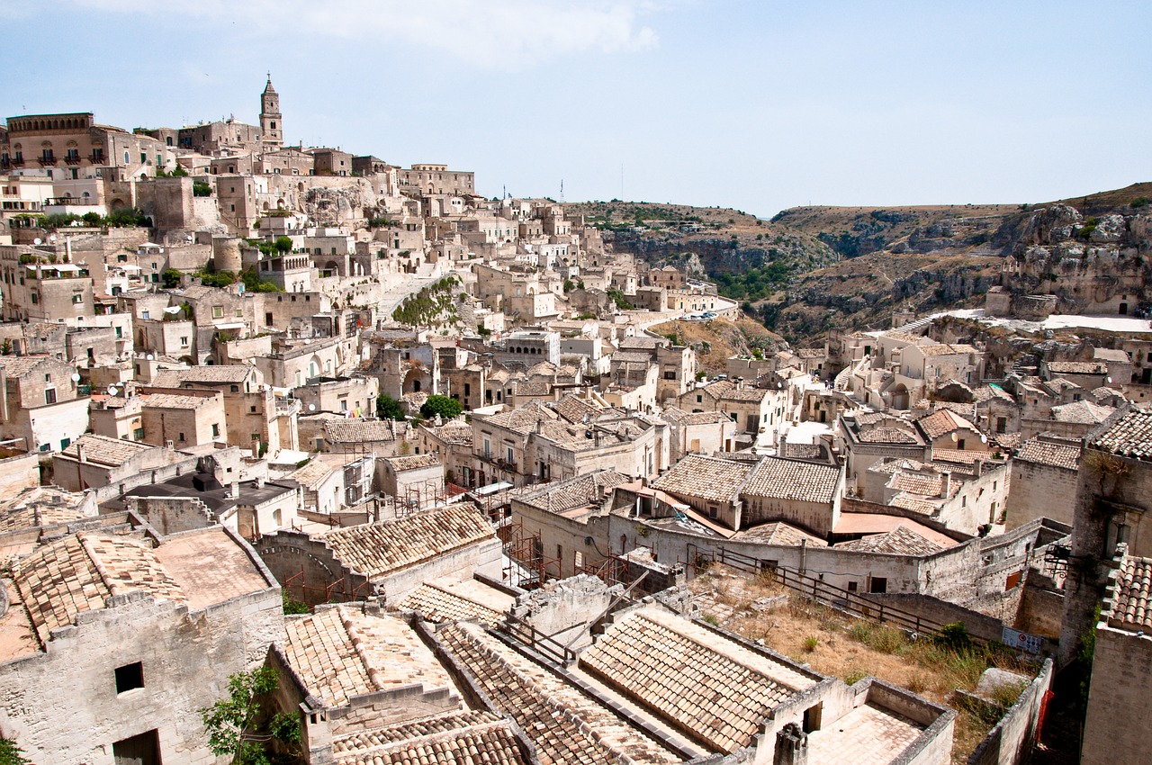 Matera, Basilicata, Sassi, Italy, Unesco, Kraštovaizdis, Istorinis Kaimas, Turizmas, Borgo, Istorinis Miestas