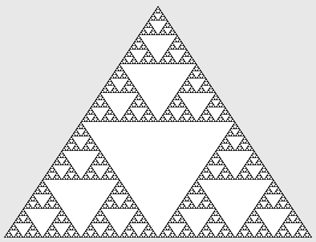 Matematika, Sierpinski, Trikampis, Fraktalas, Savarankiškas, Nemokama Vektorinė Grafika, Nemokamos Nuotraukos,  Nemokama Licenzija