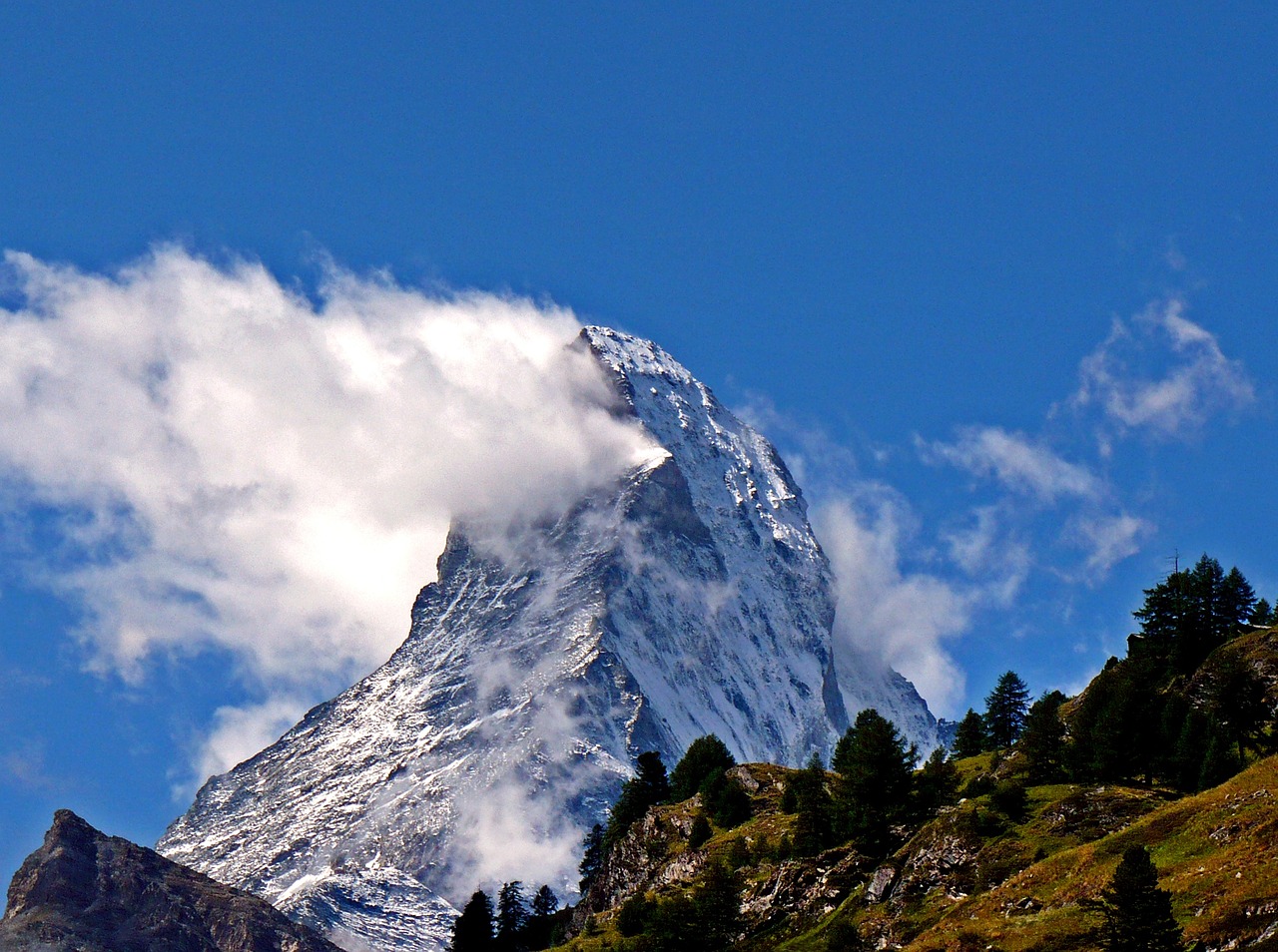 Matterhorn, Alpių, Šveicarija, Kalnas, Aukščiausiojo Lygio Susitikimas, Dykuma, Nemokamos Nuotraukos,  Nemokama Licenzija