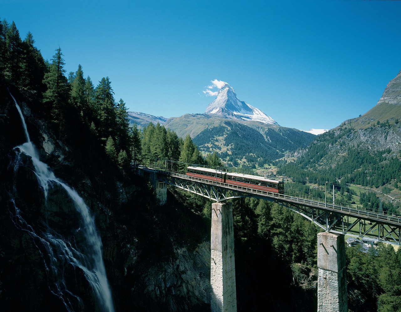 Matterhorn, Traukinys, Viadukas, Tiltas, Kalnas, Akvedukas, Nemokamos Nuotraukos,  Nemokama Licenzija