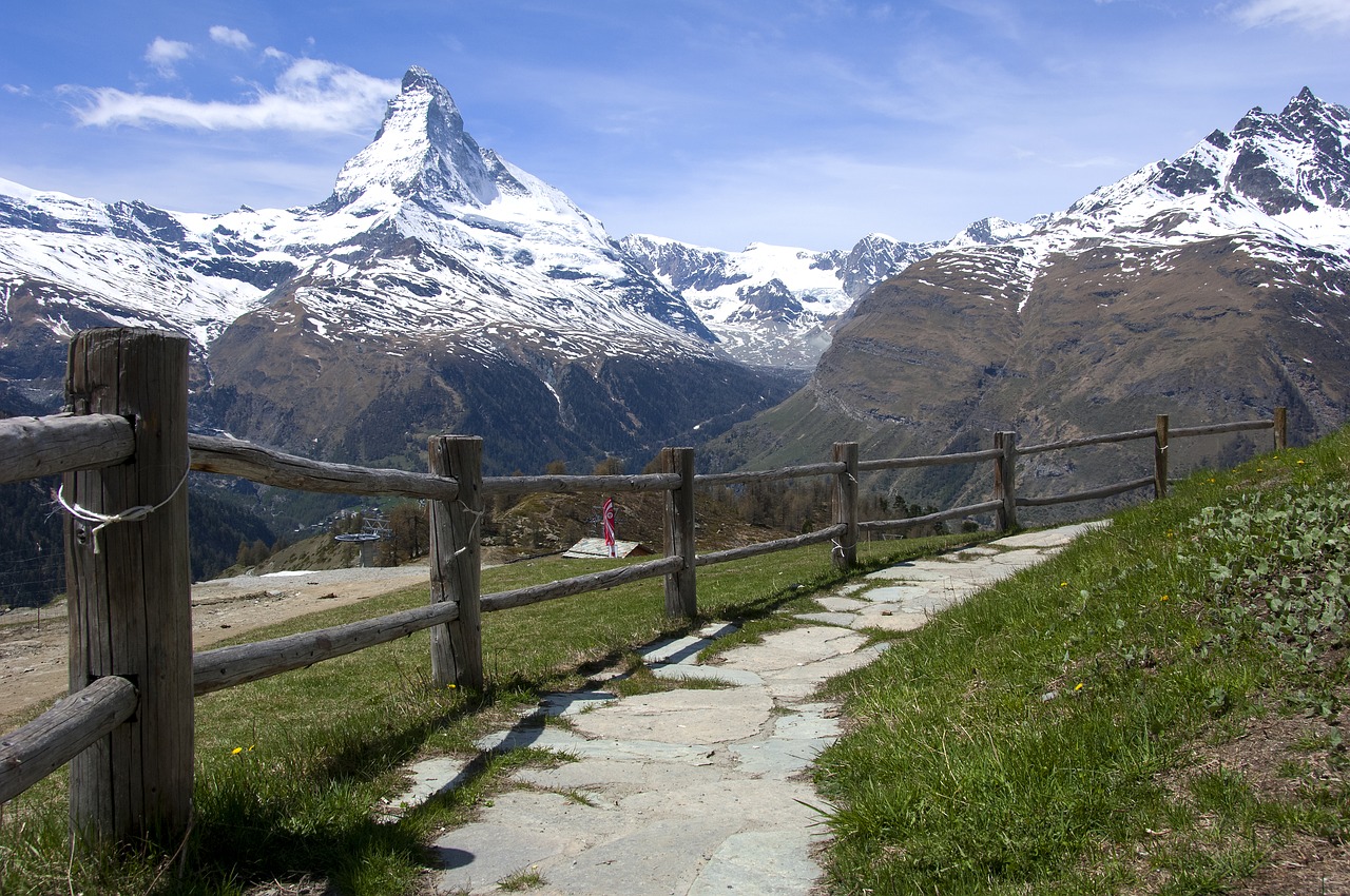 Matterhorn, Alpės, Gamta, Kelionė, Piko, Kalnas, Šveicarija, Aukštas, Kraštovaizdis, Alpių