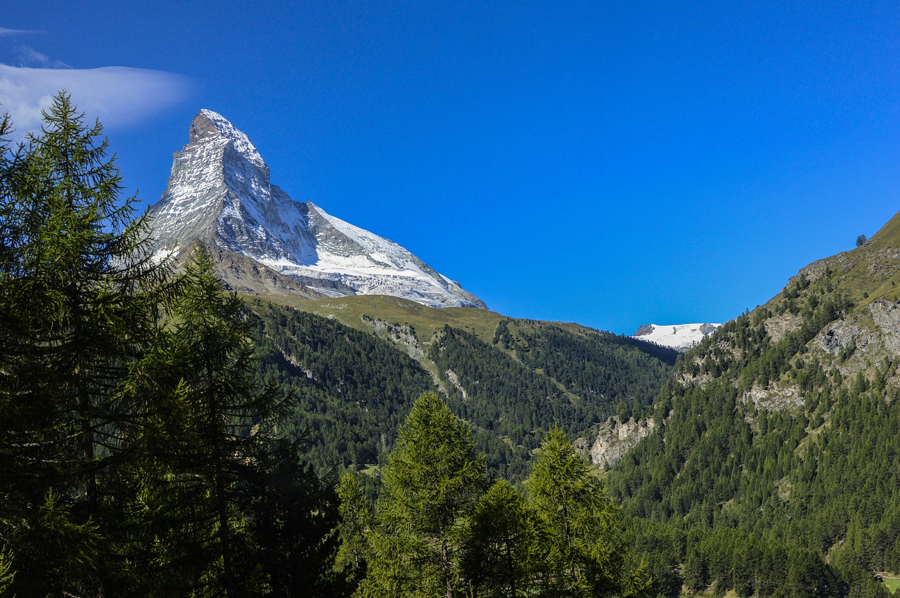 Matterhorn, Aukščiausiojo Lygio Susitikimas, Kalnas, Alpių, Šveicarija, Zermatt, Valais, Kalnai, Gamta, Sniegas