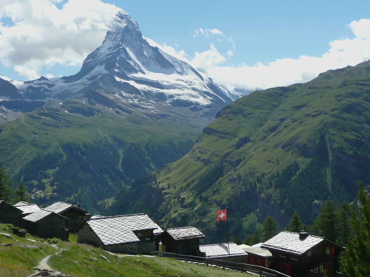 Matterhorn, Kalnas, Alpės, Kraštovaizdis, Alpių, Panorama, Peizažas, Nuotykis, Orientyras, Sniegas