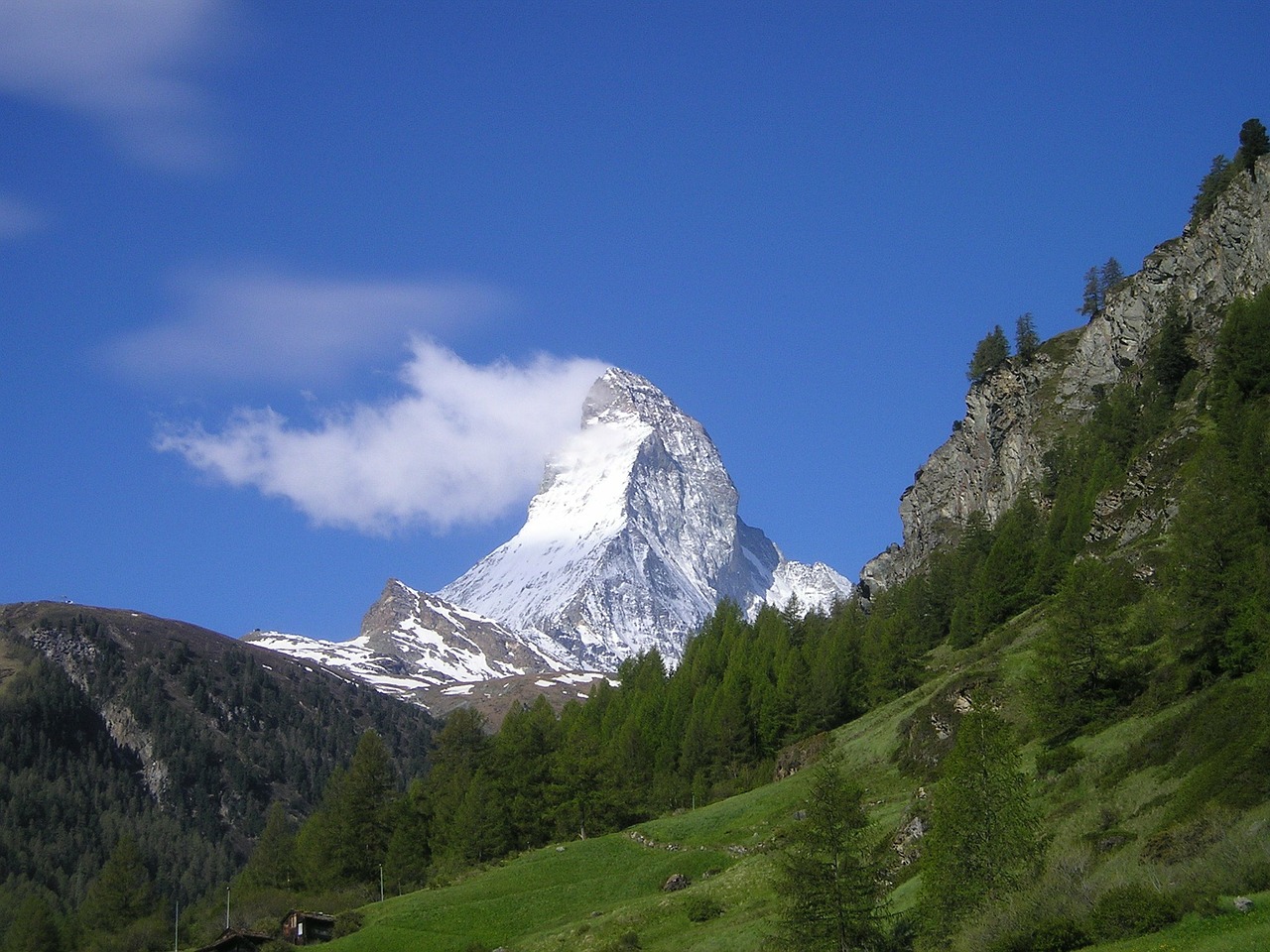 Matterhorn, Zermatt, Kalnai, Alpių, Šveicarija, Sniegas, Nemokamos Nuotraukos,  Nemokama Licenzija