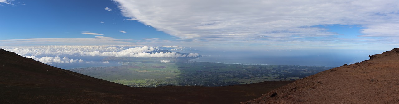 Maui, Panorama, Hawaii, Kraštovaizdis, Dangus, Aukščiausiojo Lygio Susitikimas, Vaizdingas, Debesys, Nemokamos Nuotraukos,  Nemokama Licenzija