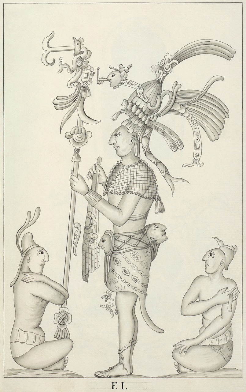 Maya, Aztecs, Meksika, Piešimas, Palenque, 1787, Nemokamos Nuotraukos,  Nemokama Licenzija