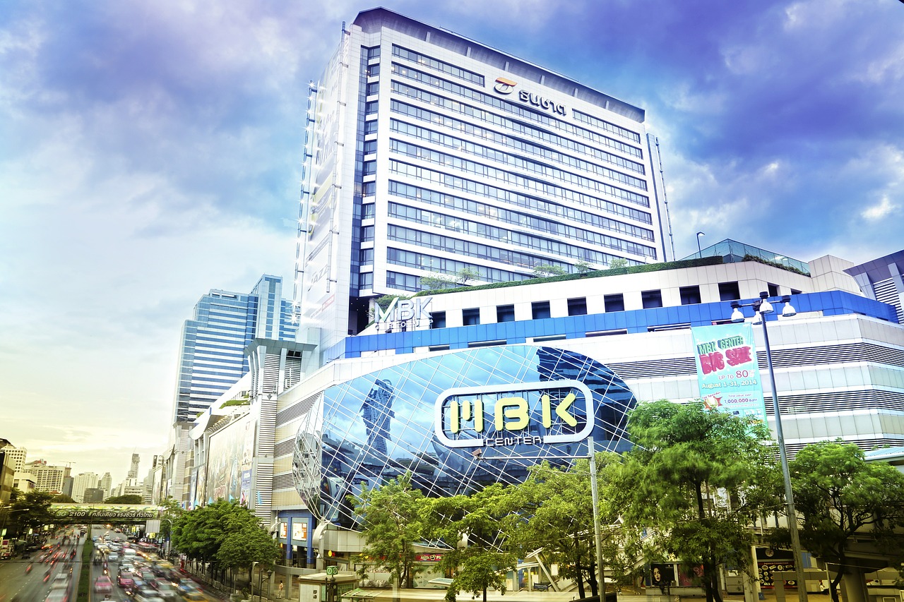 Mbk Centras, Bangkokas, Tailandas, Pastatas, Šiuolaikiška, Architektūra, Asija, Miestas, Centro, Miesto