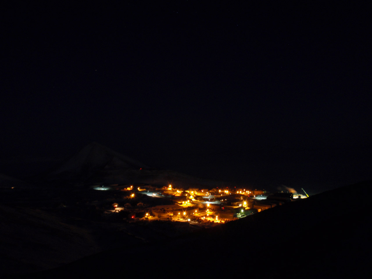 Mcmurdo,  Stotis,  Naktis,  Žiema,  2009,  Mcmurdo Stotis Naktį, Nemokamos Nuotraukos,  Nemokama Licenzija