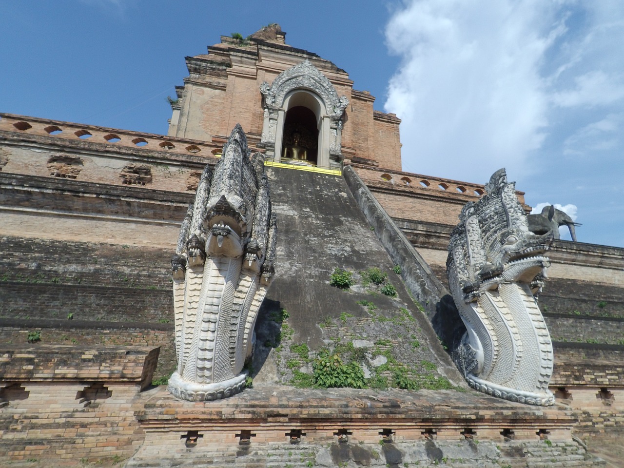 Priemonė, Chiang Mai Tailandas, Pagoda, Wat Chedi Luang, Nemokamos Nuotraukos,  Nemokama Licenzija