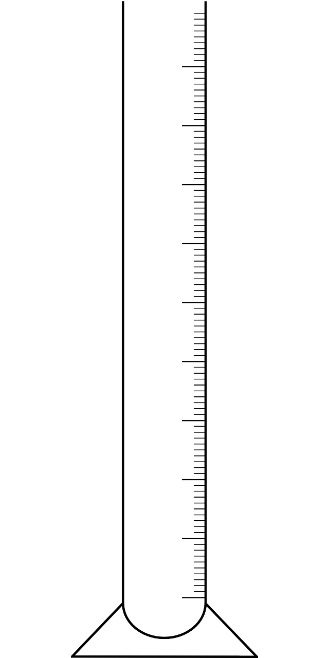 Stiklo Matavimas, Graduuotas Cilindras, Chemija, Nemokama Vektorinė Grafika, Nemokamos Nuotraukos,  Nemokama Licenzija