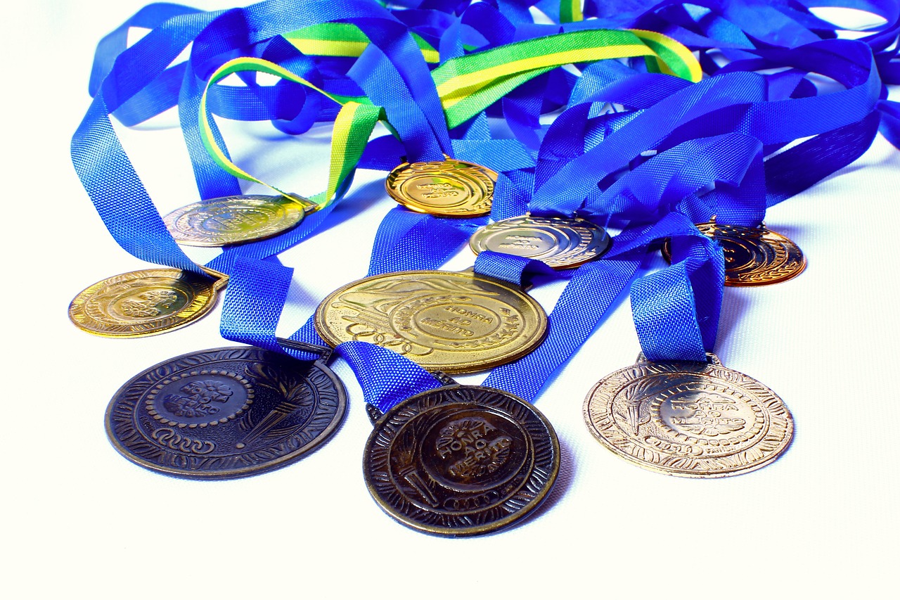 Medalis, Apdovanojimai, Pagarba, Nuopelnas, Nugalėtojas, Čempionas, Mokyklos Olimpinės Žaidynės, Nemokamos Nuotraukos,  Nemokama Licenzija