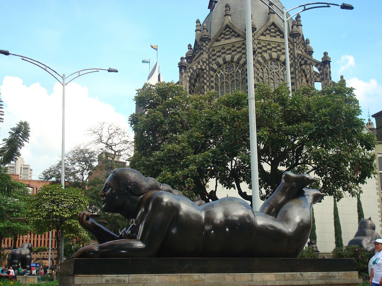 Medellín, Kolumbija, Botero, Statula, Skulptūra, Meno Kūriniai, Dizainas, Metalas, Metalo Skulptūra, Metalo Darbai