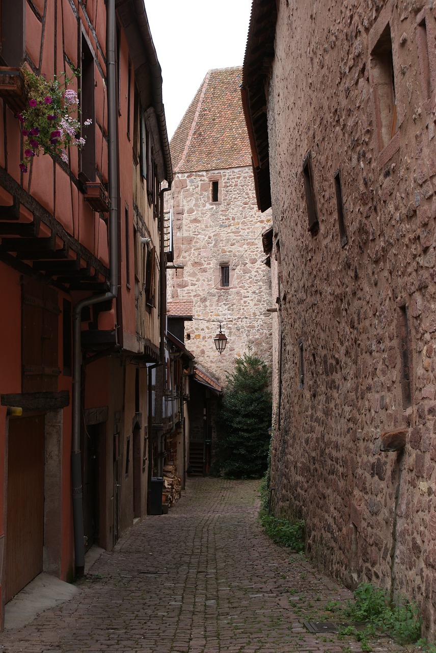 Viduramžių, Miestas, Sienos, Alsace France, Istorinis, Senas, Europa, Pastatas, Architektūra, Senovės